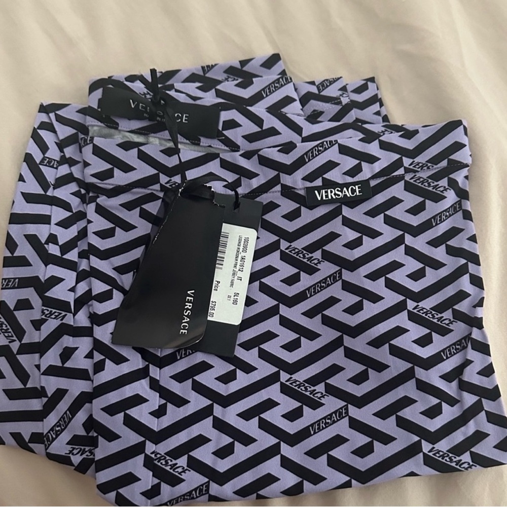 Monogram Versace legging lavender color